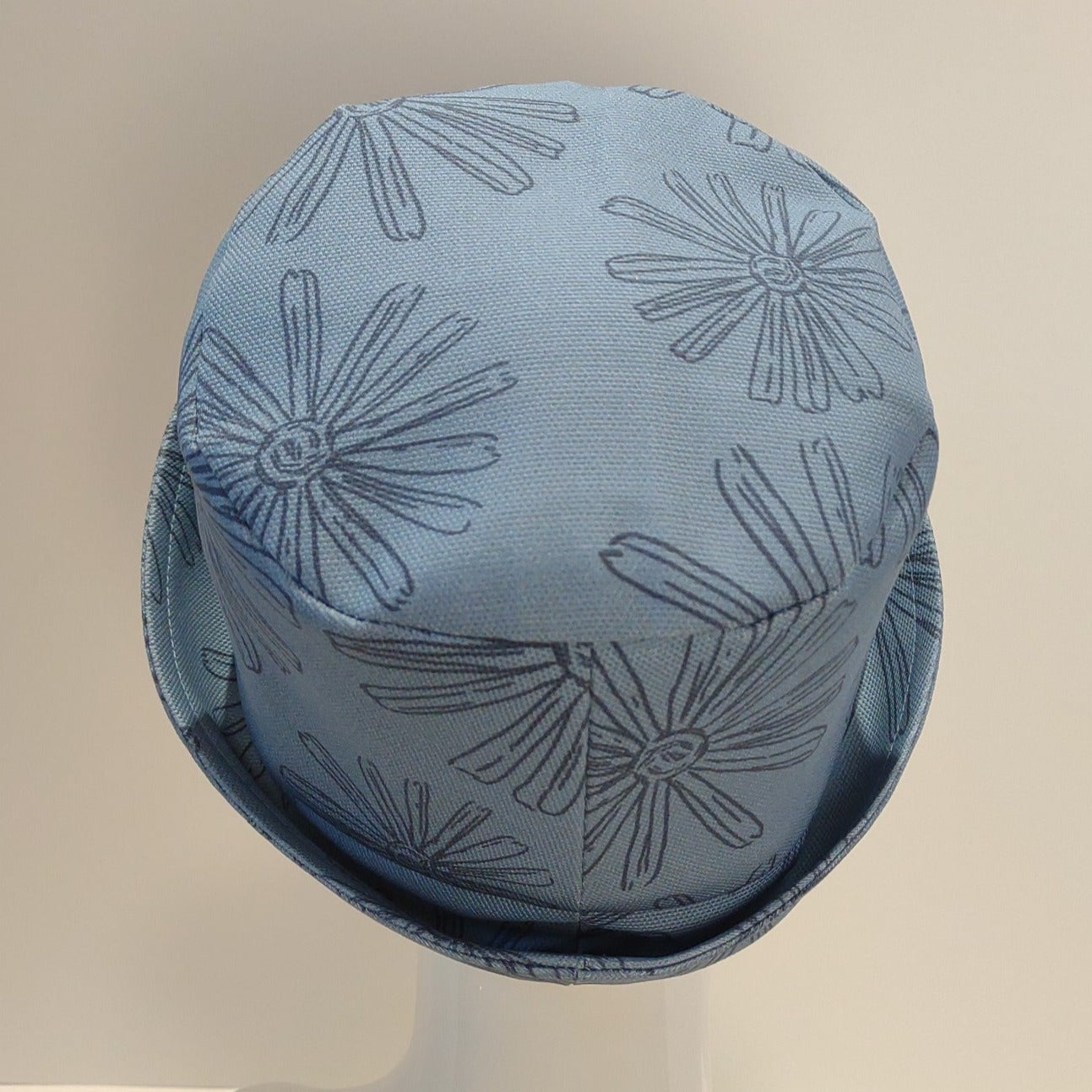 Breezy: Hand-Sketched Flowers Cuffed Hat
