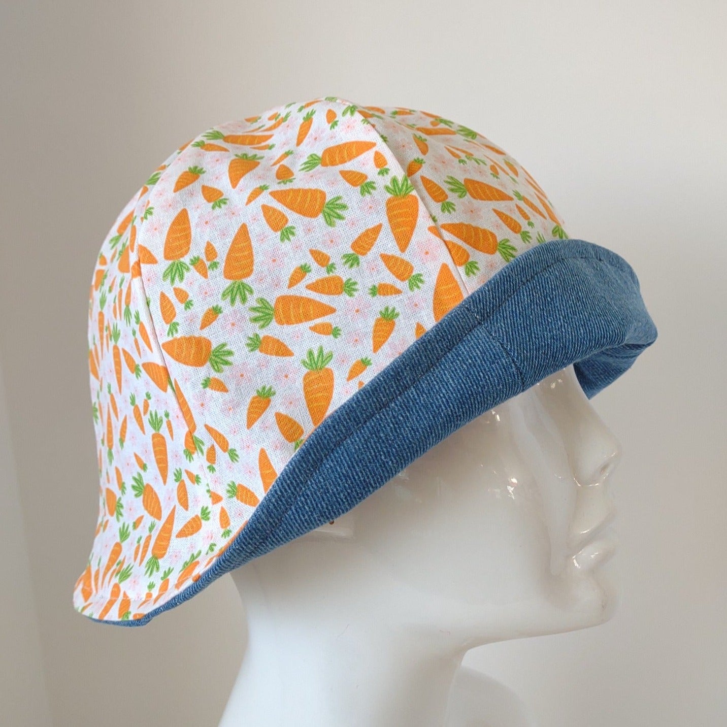 Denim Carrots Hat | Reversible