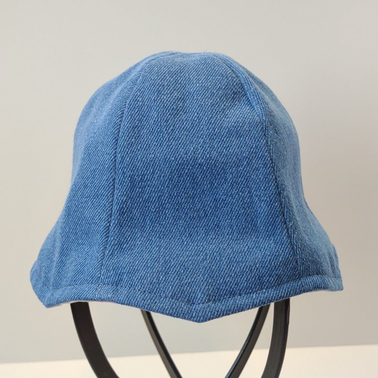 Denim Pink Princess Baby Hat | 0-1 Yr