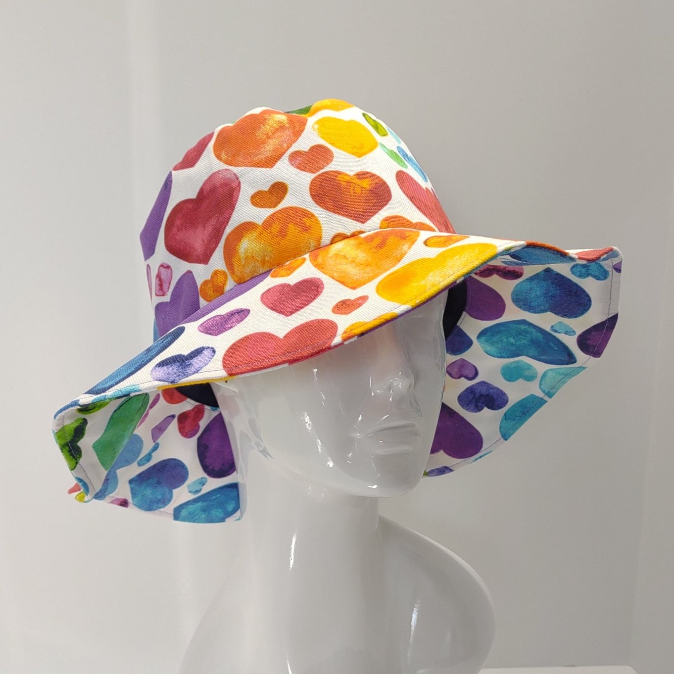 Pride Hearts Brimmed Hat