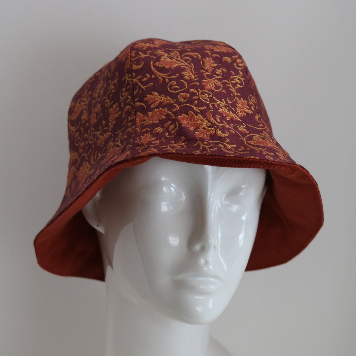 Gold Leaves Hat | Reversible