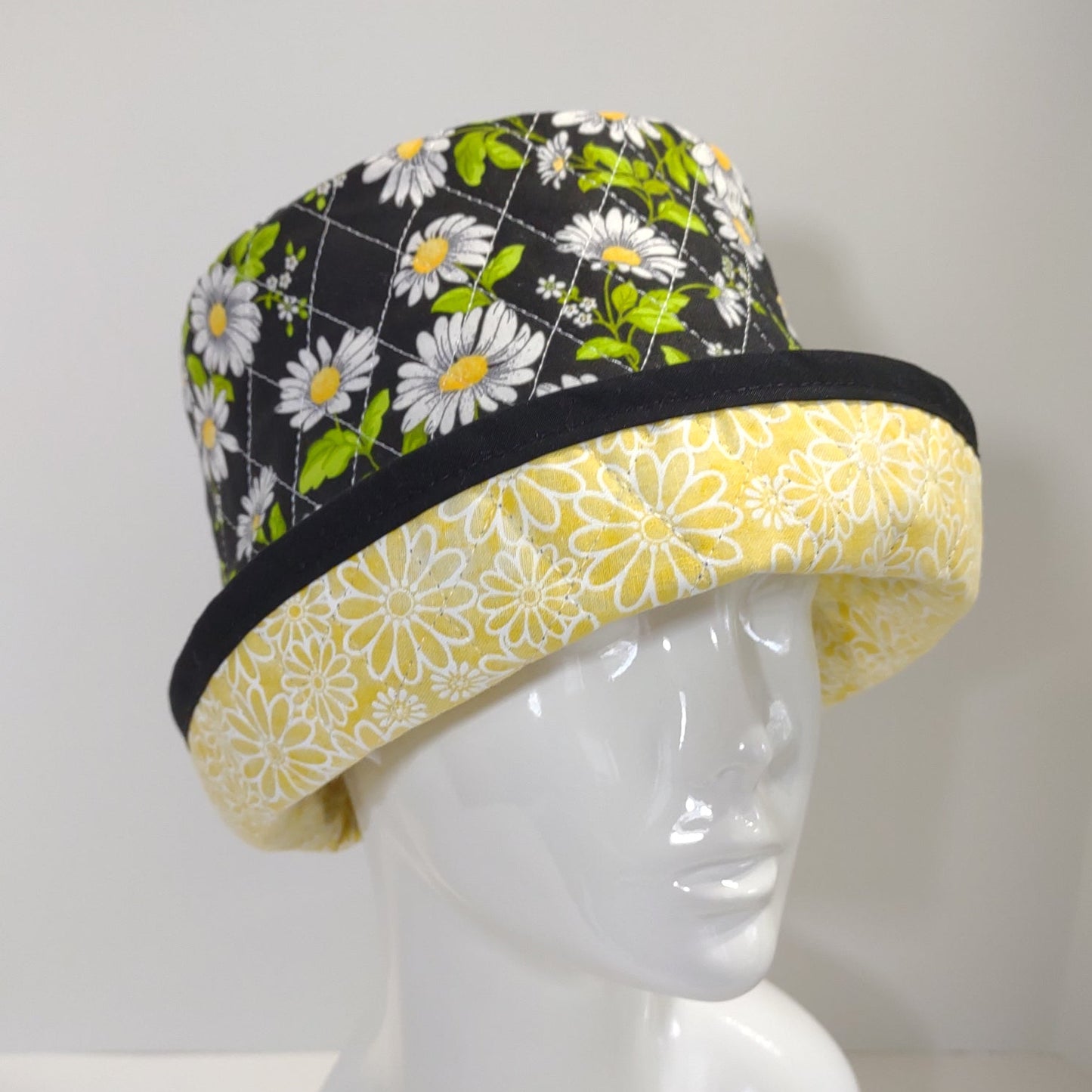 Daisy Rolled Cuff Hat