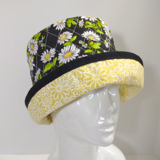 Daisy Rolled Cuff Hat
