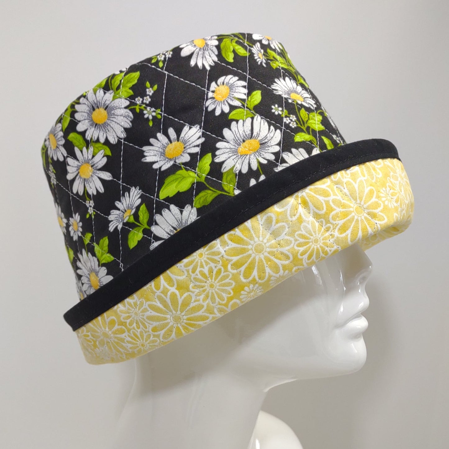 Daisy Rolled Cuff Hat
