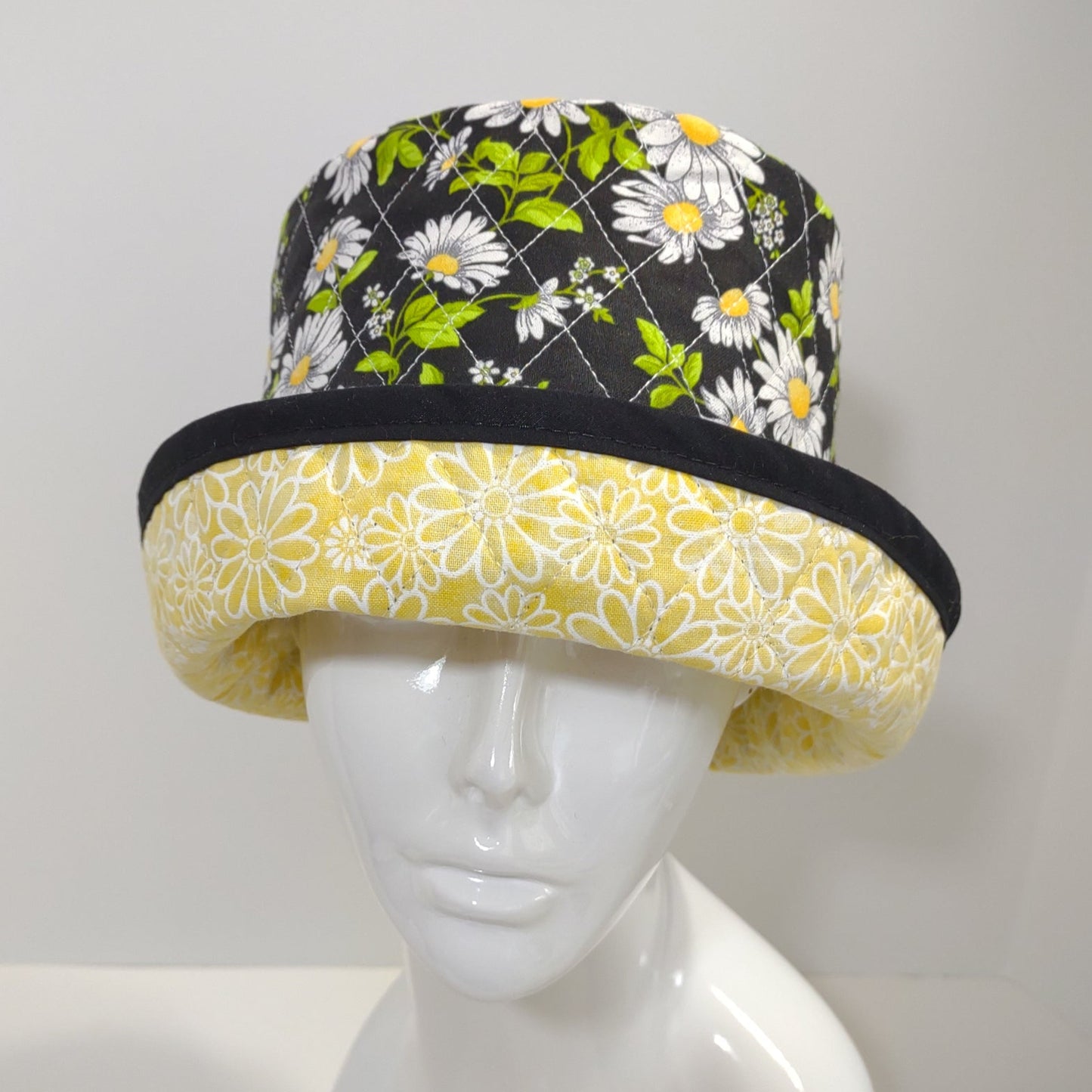 Daisy Rolled Cuff Hat