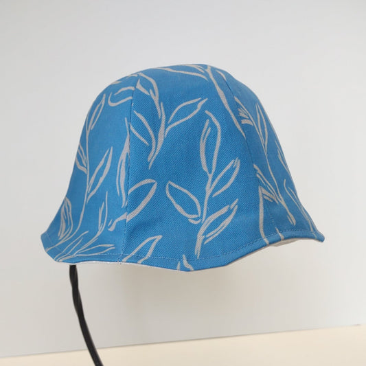 Breezy: Hand-Sketched Leaves Baby Hat | 0-1 Year