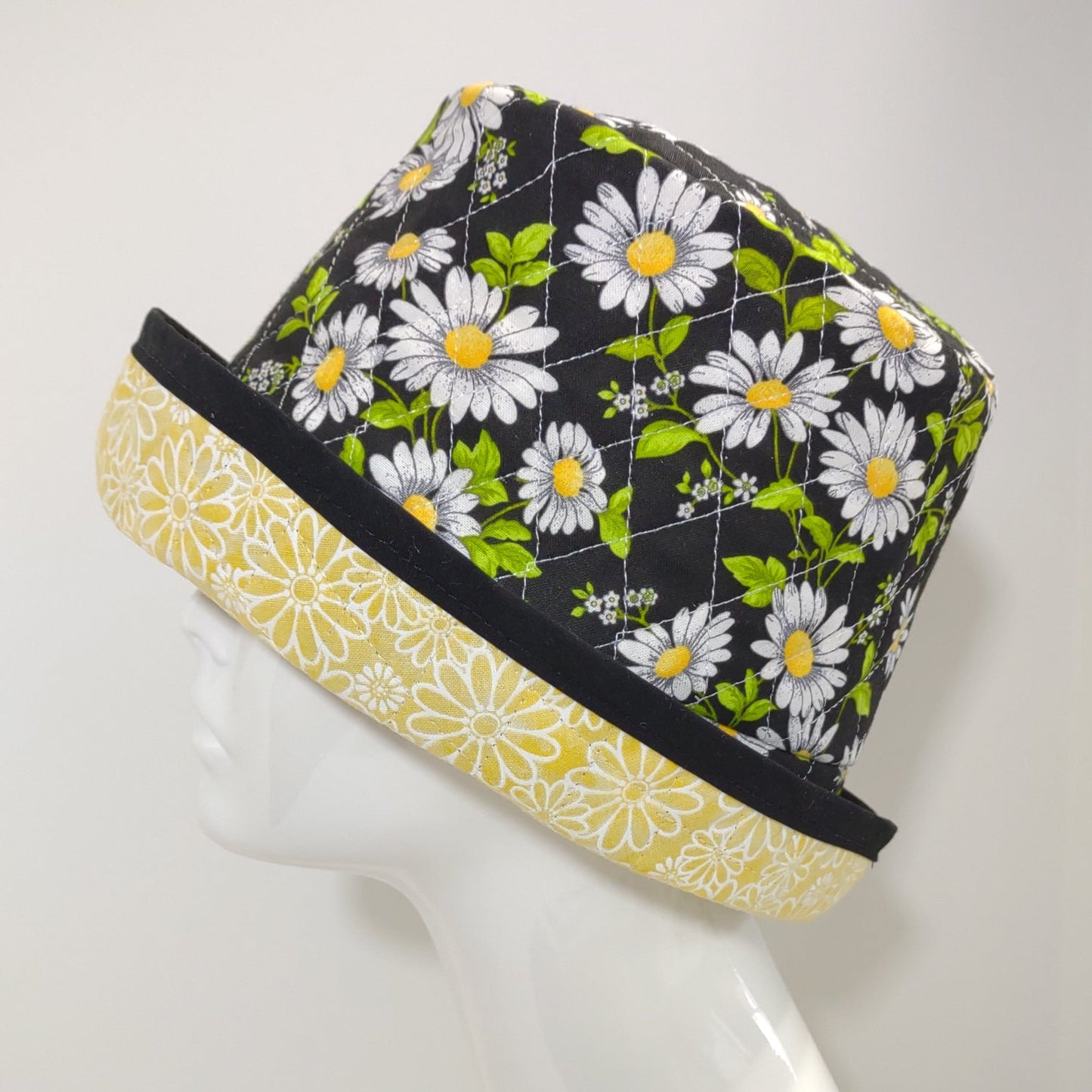 Daisy Rolled Cuff Hat
