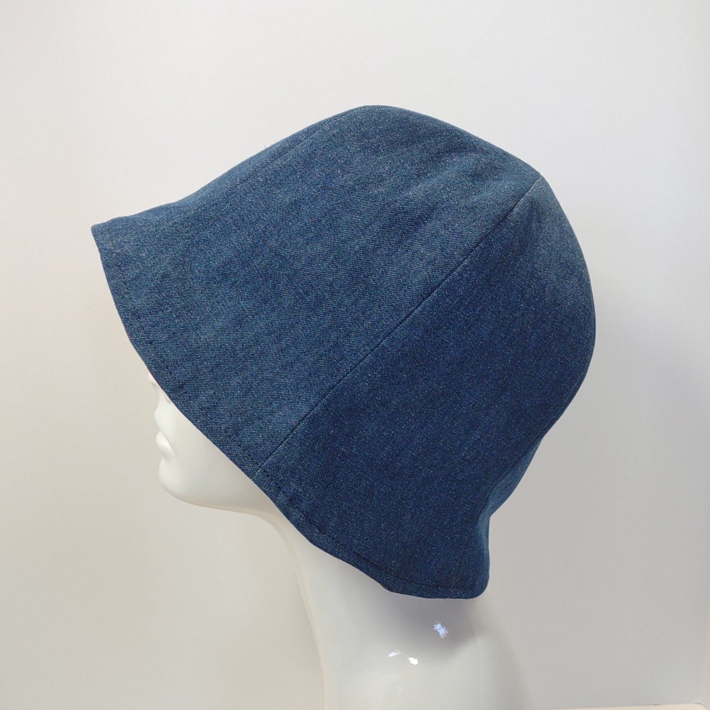 Denim Baseballs Tulip Hat | Reversible