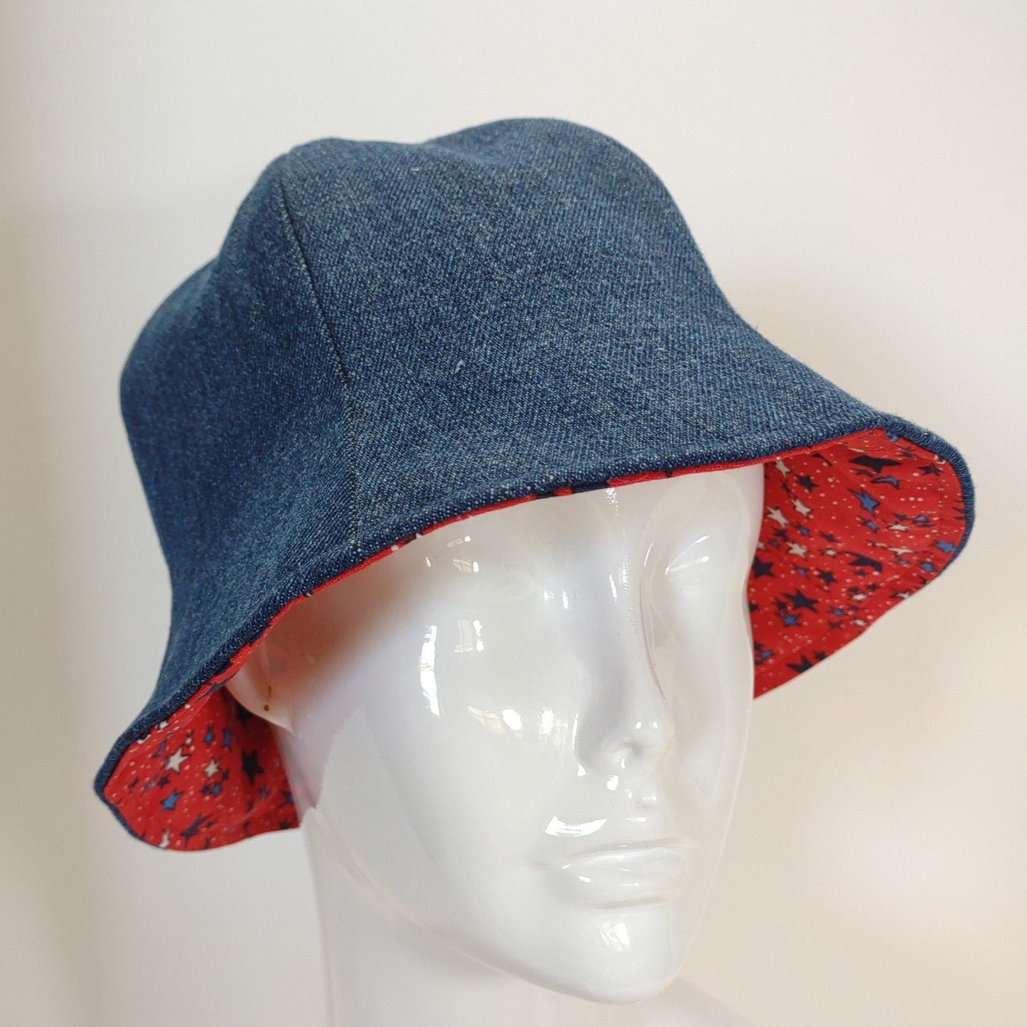 Reversible Small Stars Denim Tulip