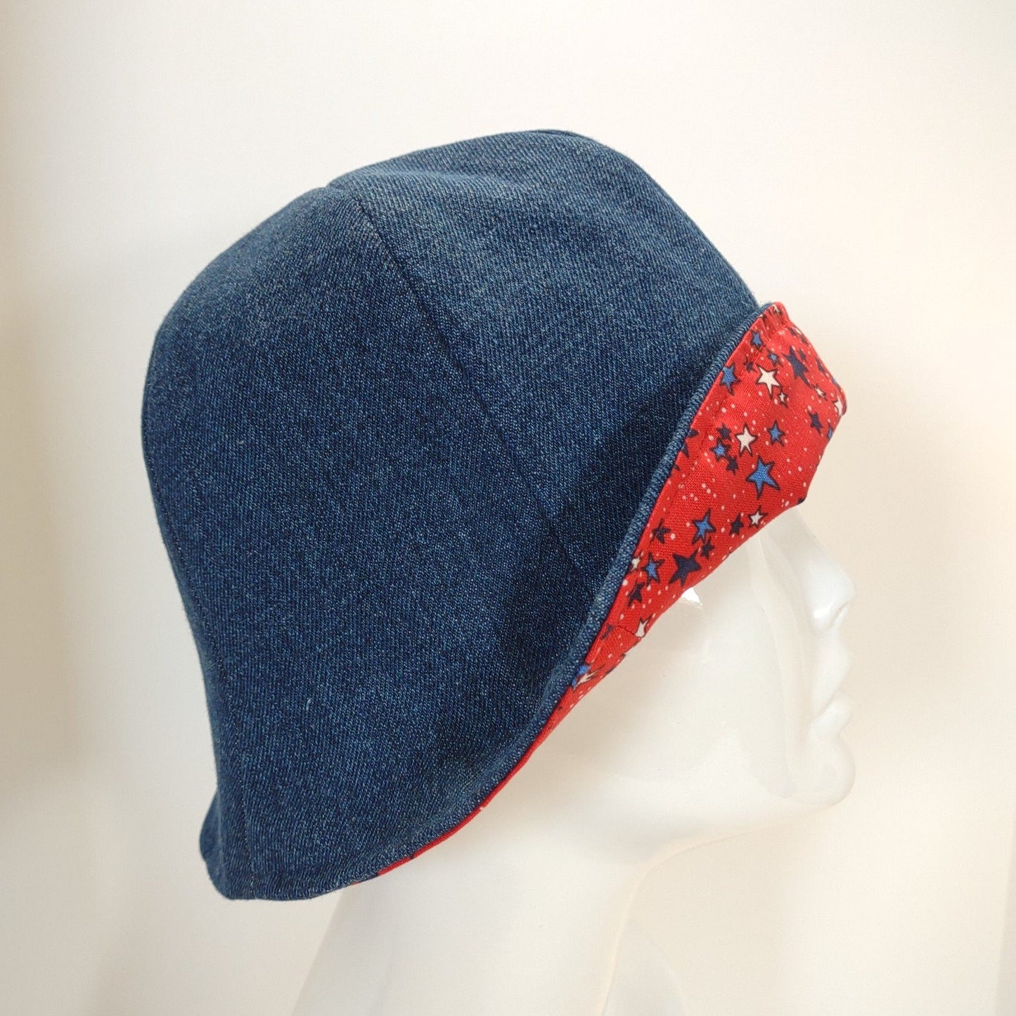 Reversible Small Stars Denim Tulip