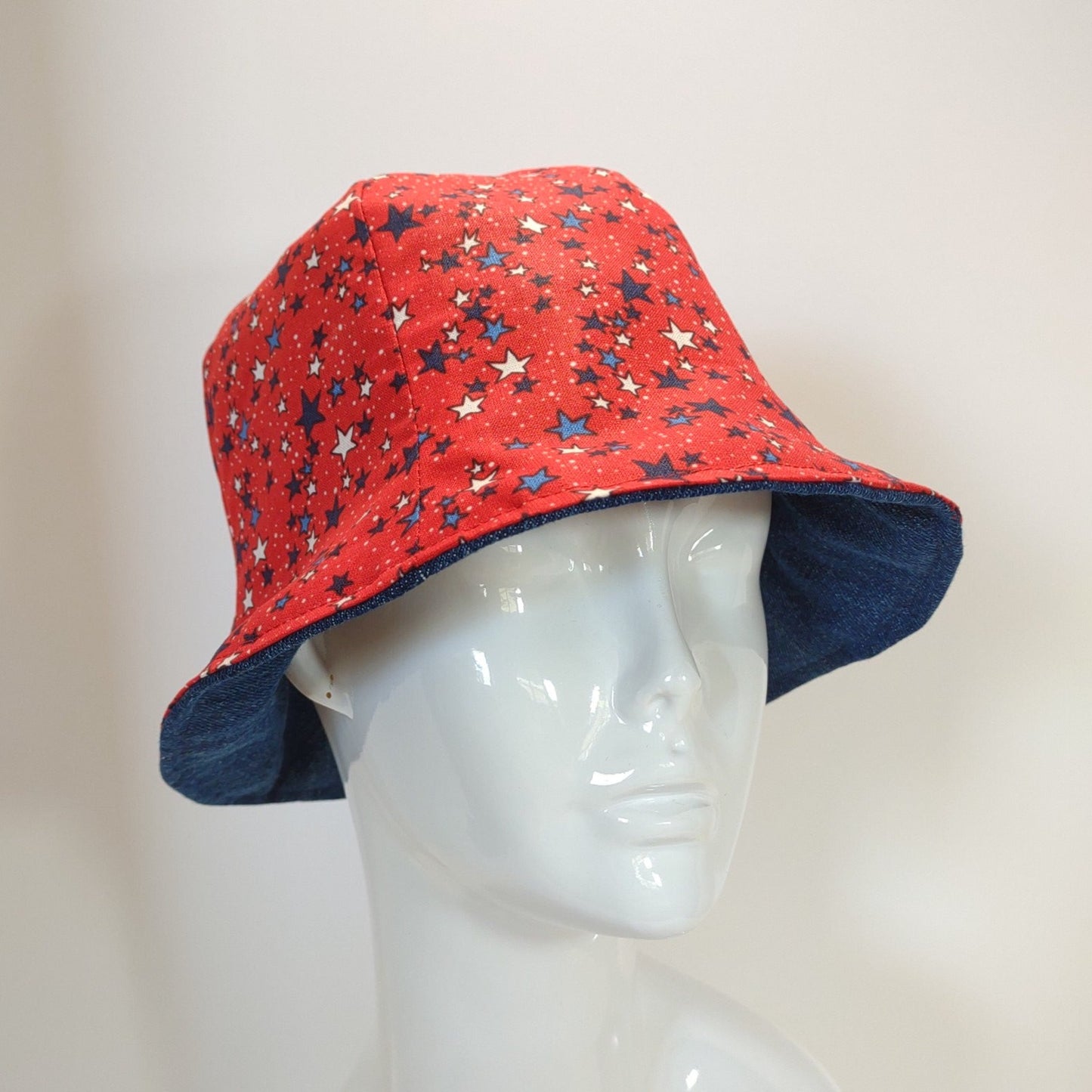 Reversible Small Stars Denim Tulip