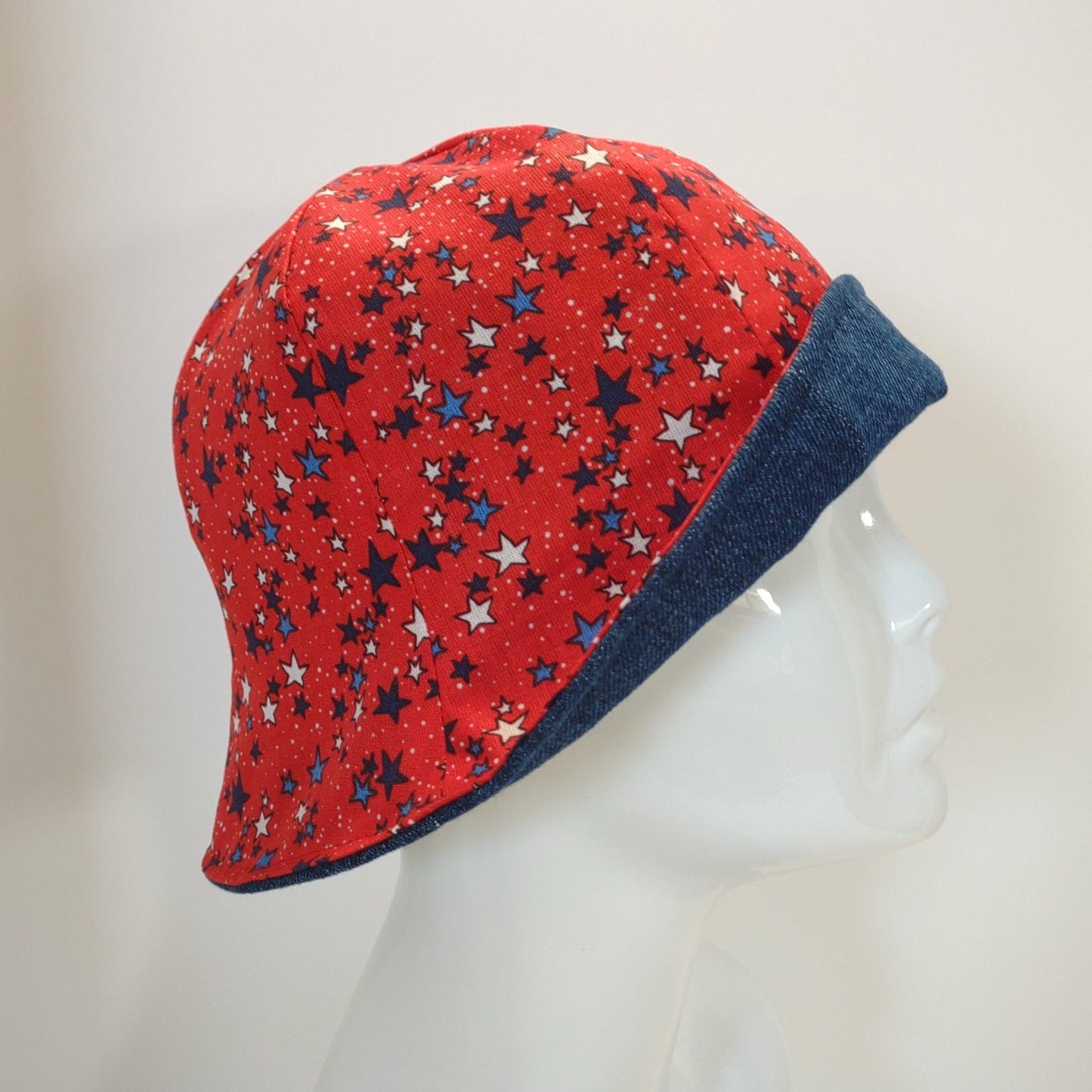 Reversible Small Stars Denim Tulip