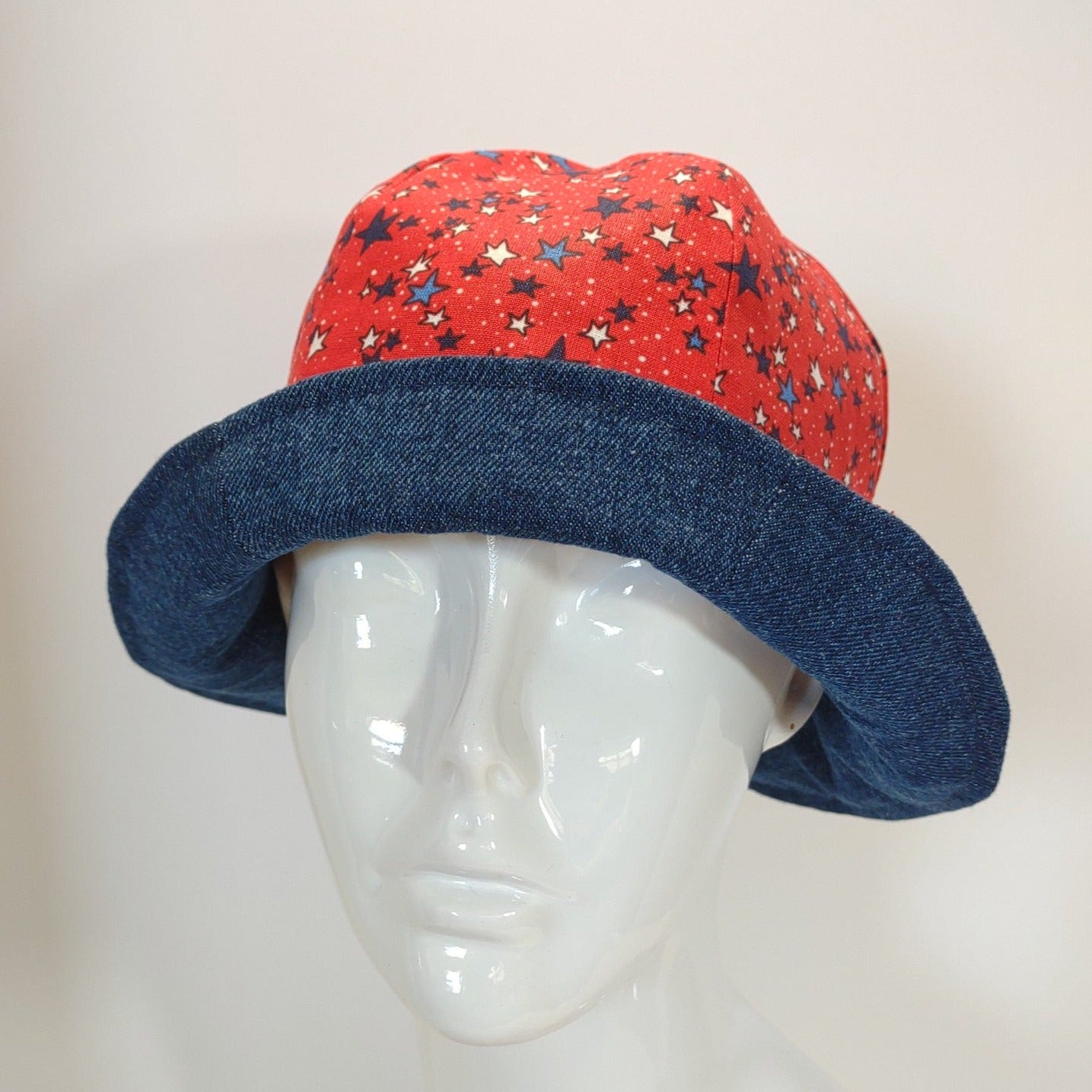 Reversible Small Stars Denim Tulip