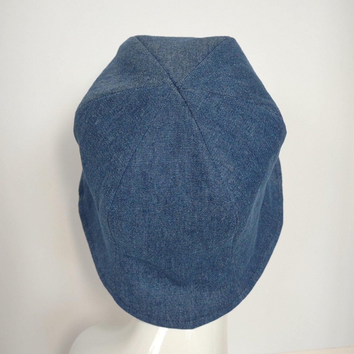 Mint Green Floral and Denim Tulip Hat | Reversible