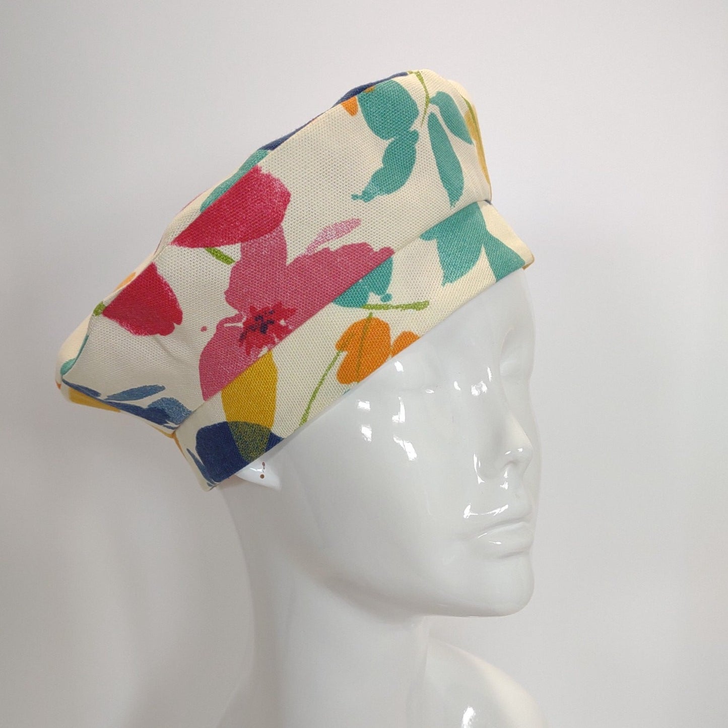 Watercolor Floral Beret