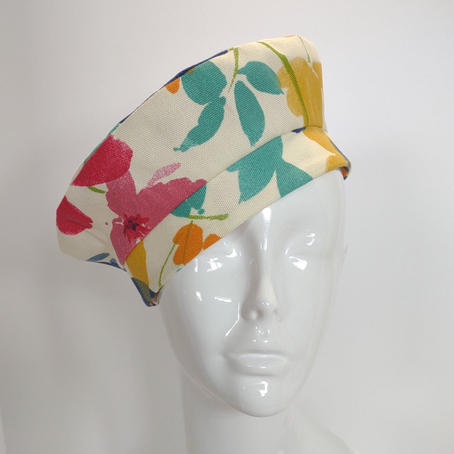 Watercolor Floral Beret