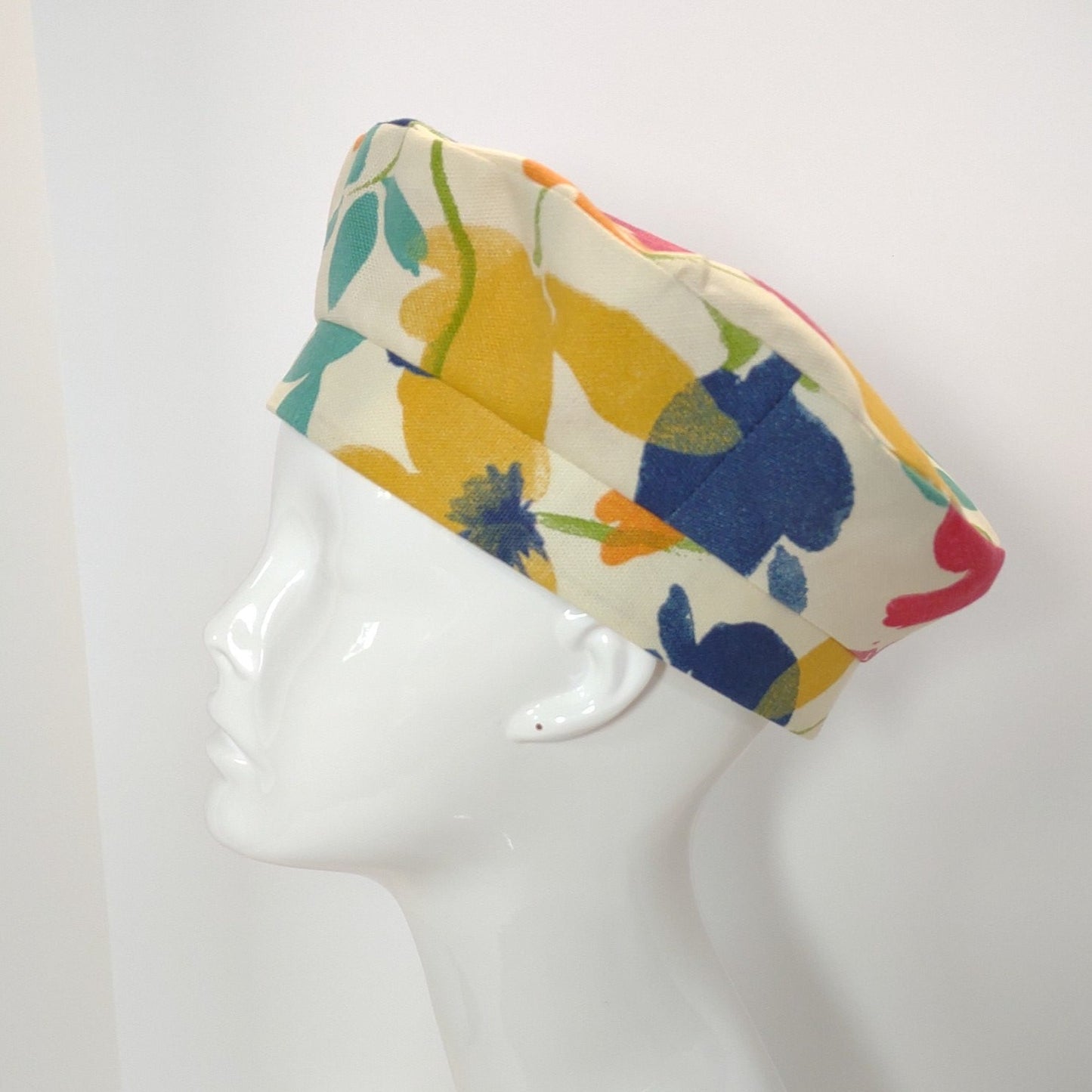 Watercolor Floral Beret
