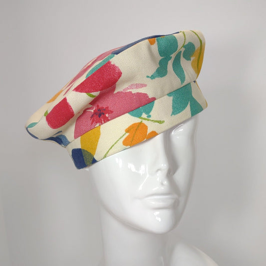 Watercolor Floral Beret