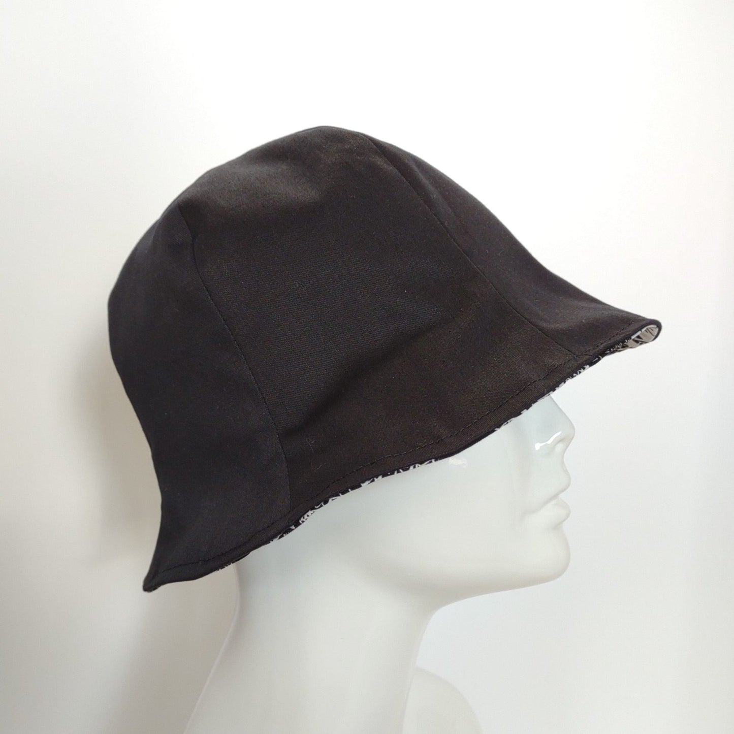 Paris in Black & White Hat | Reversible