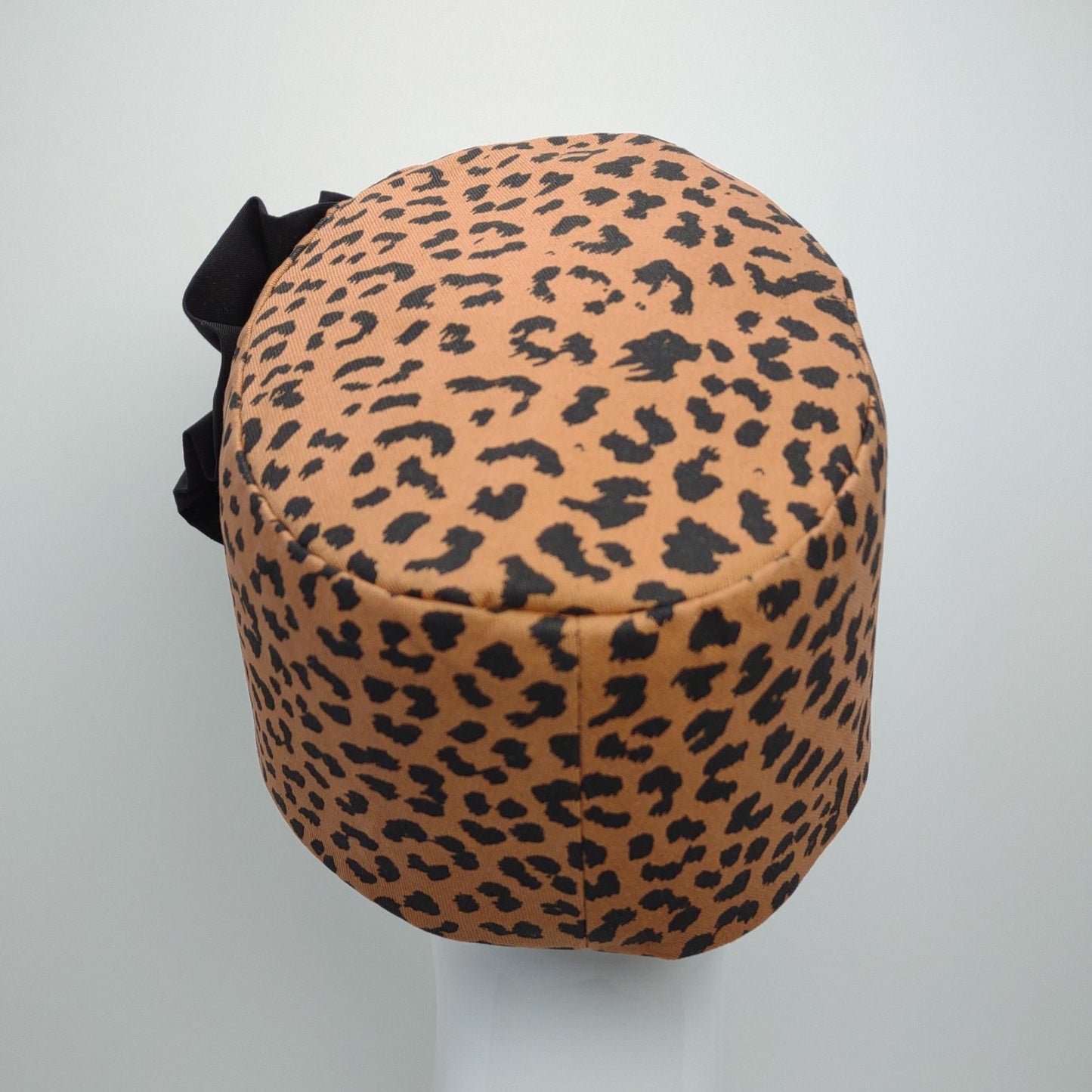 Animal Print Denim Fez