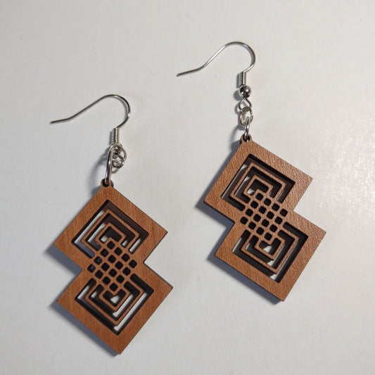 Handcrafted Woodcut Earrings | Craftsman