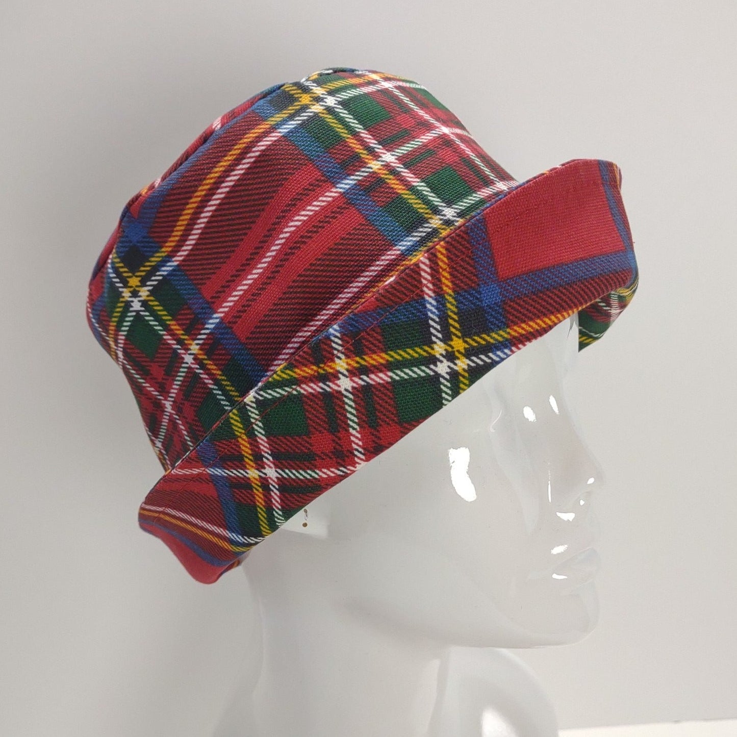 Red Tartan Cuffed Hat