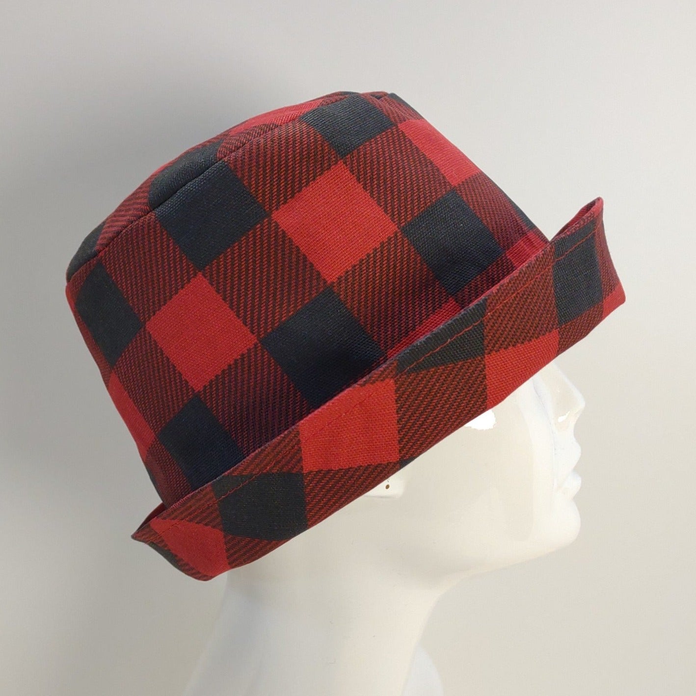 Buffalo Check Cuffed Hat