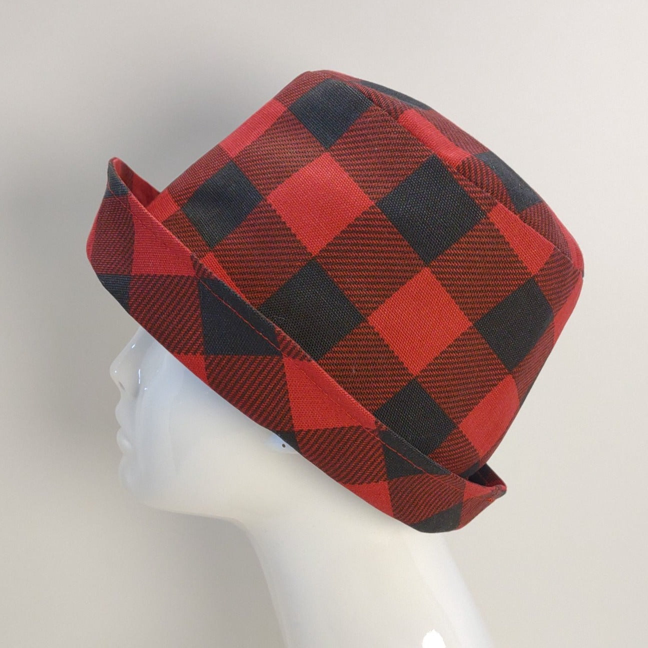 Buffalo Check Cuffed Hat