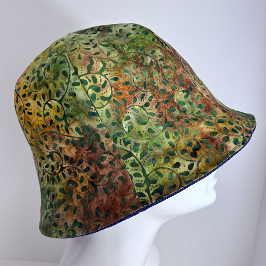 Autumn Leaf Scroll Hat | Reversible