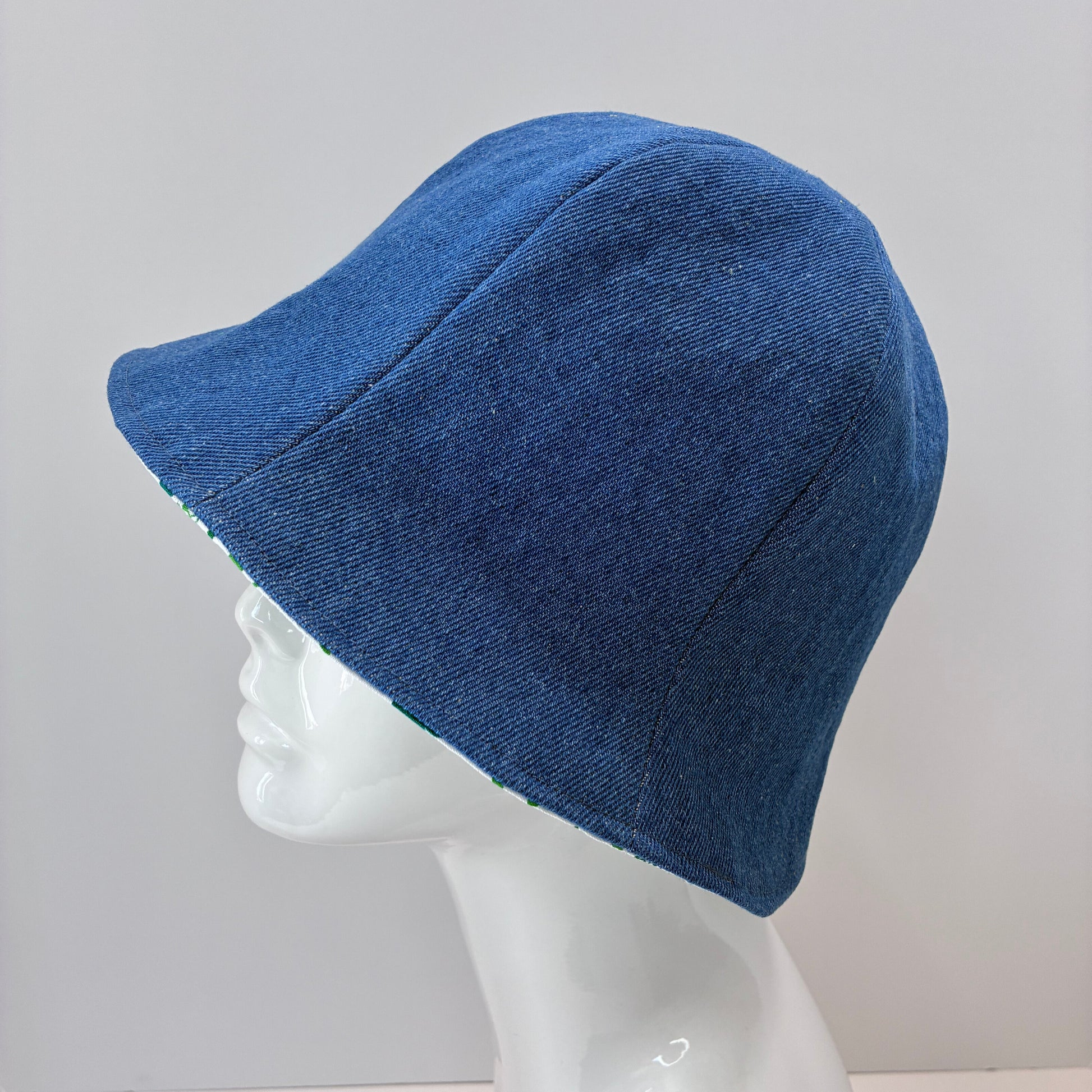 Blue denim hat