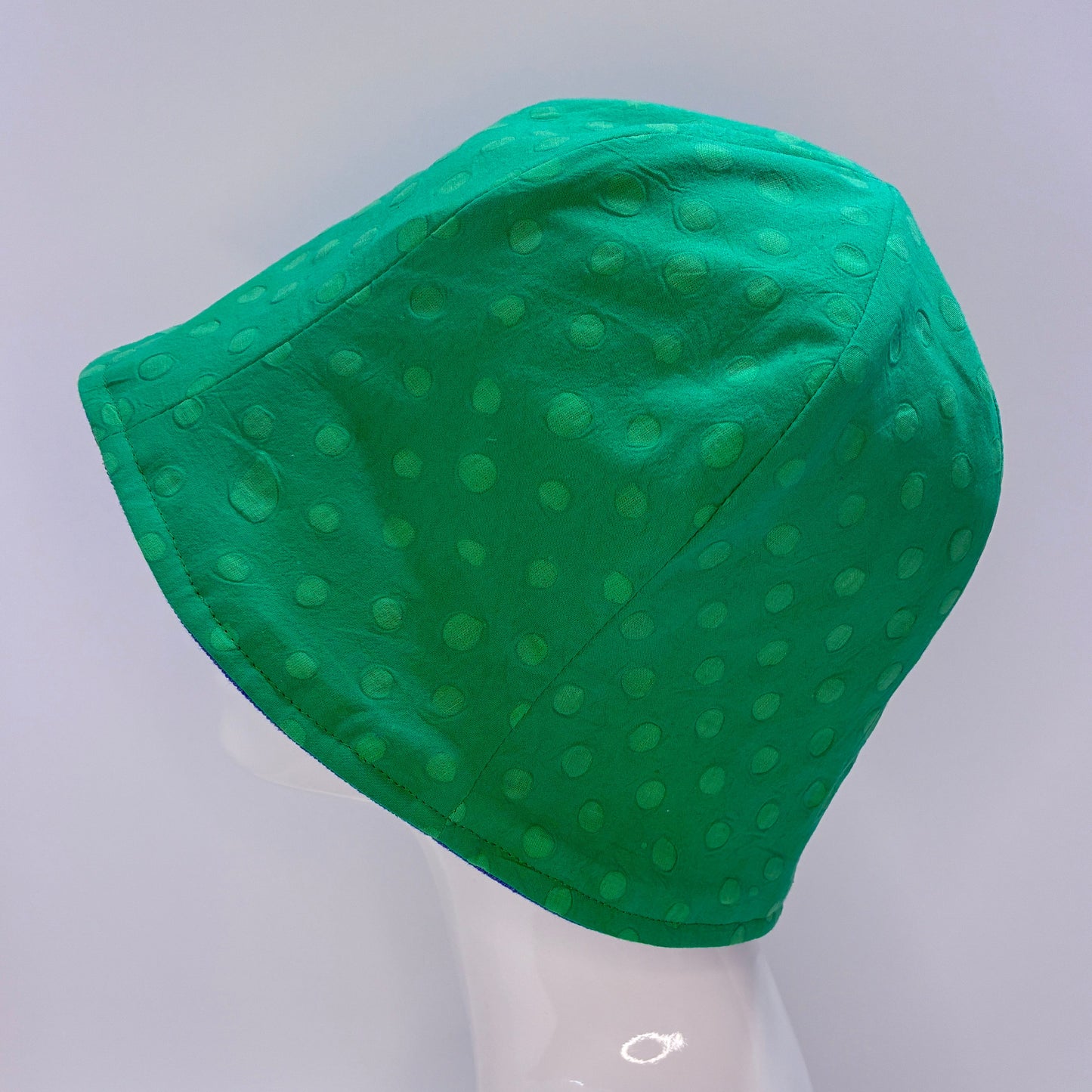 Green Dot Batik Hat | Reversible