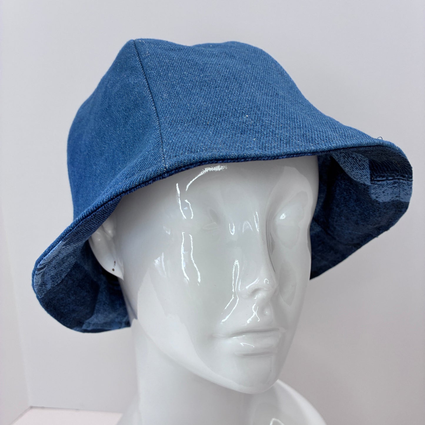 Denim Patchwork Hat | Reversible