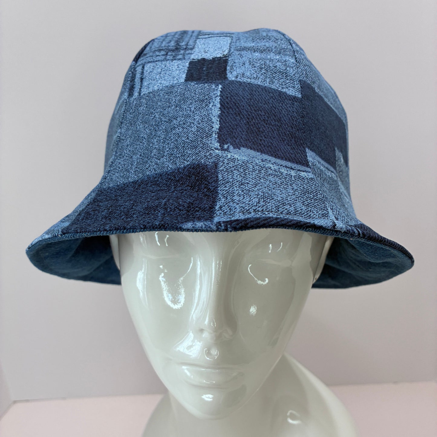 Denim Patchwork Hat | Reversible