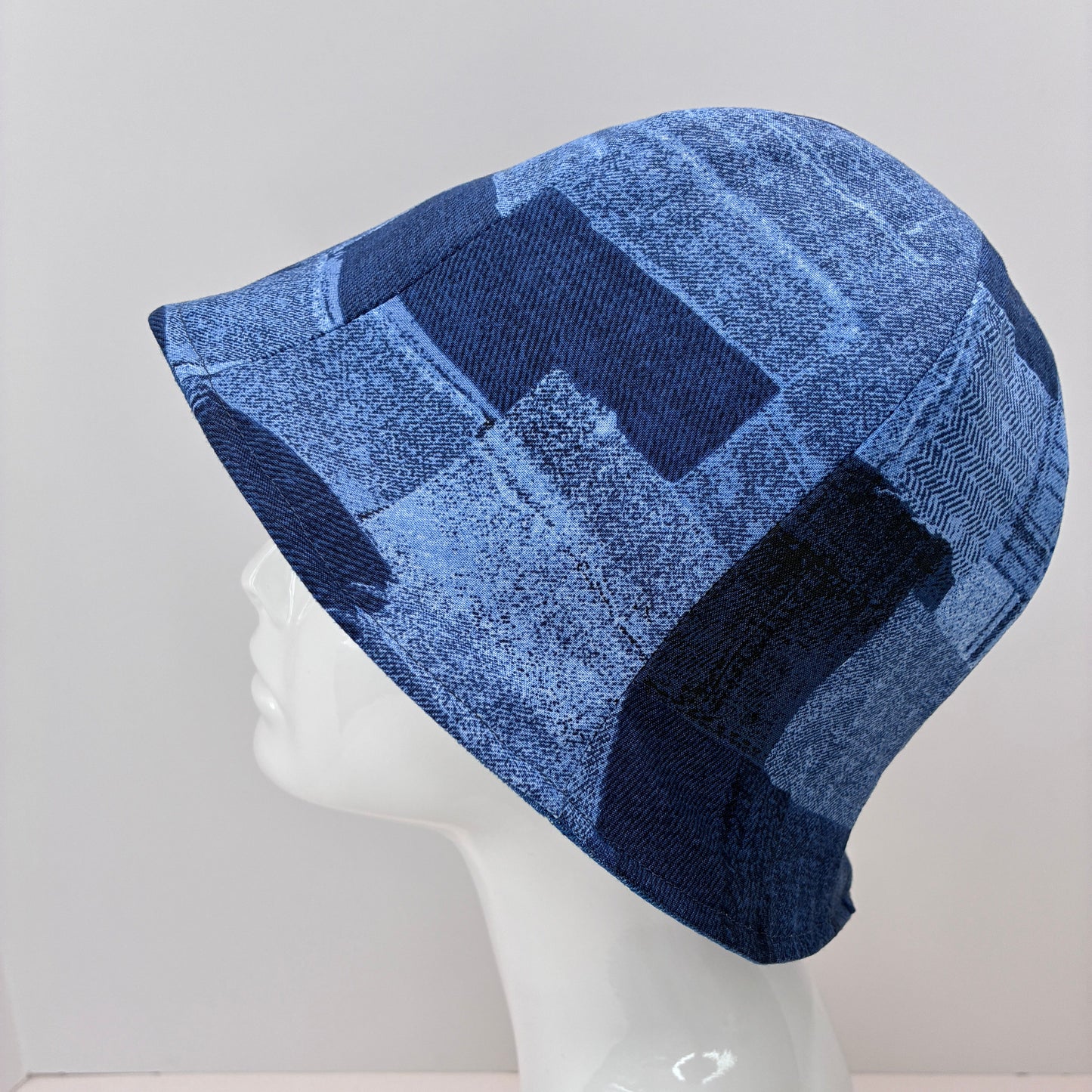 Denim Patchwork Hat | Reversible