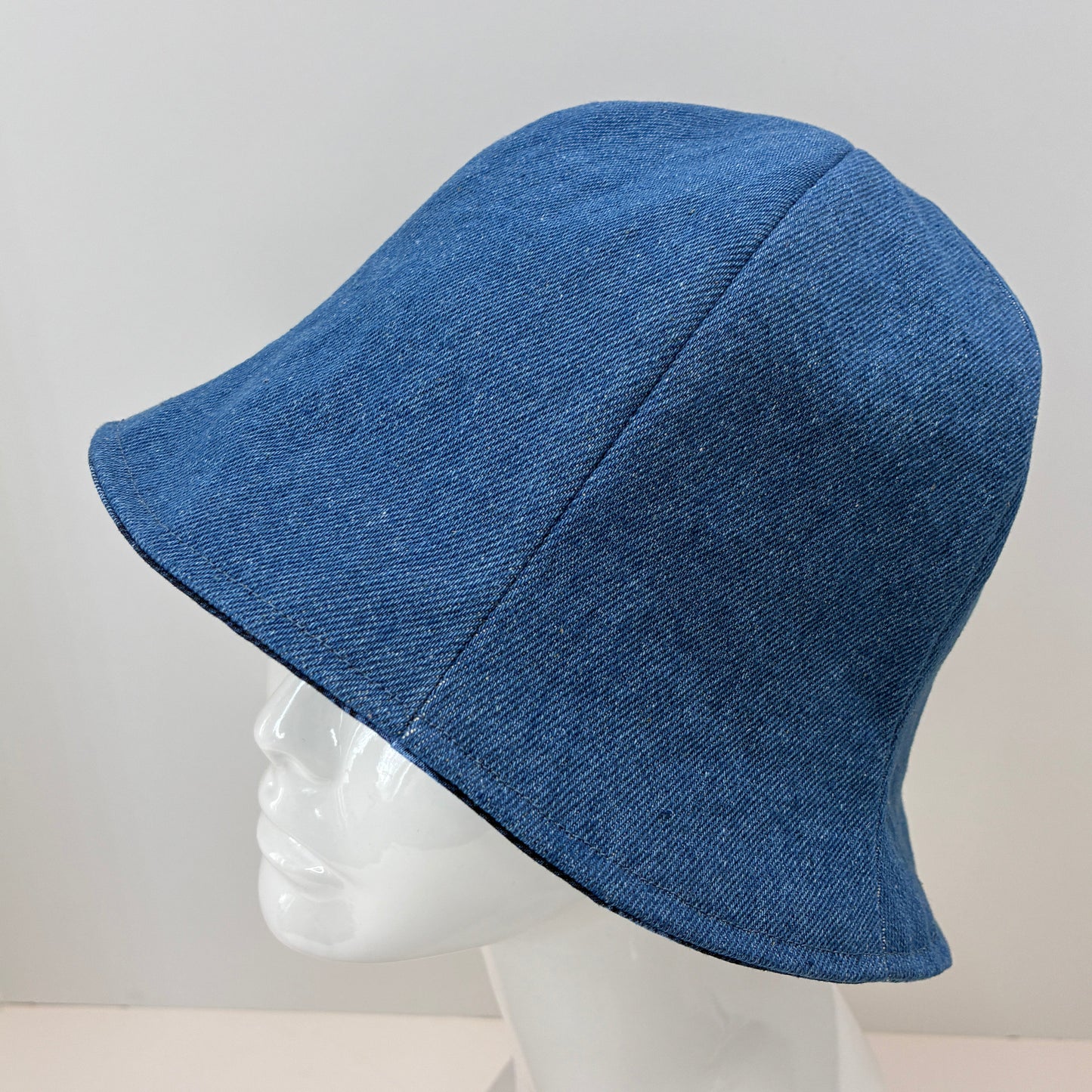 Denim Patchwork Hat | Reversible