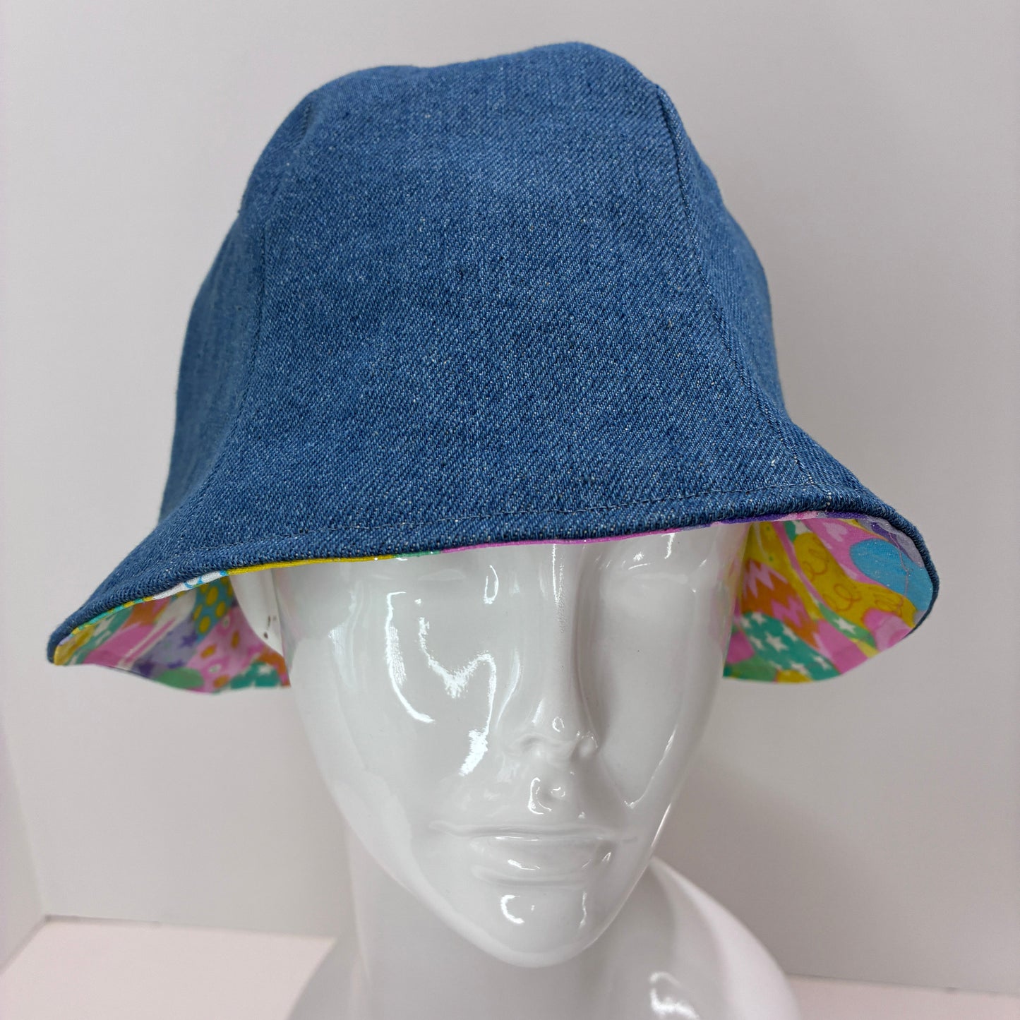 Denim Easter Eggs Hat | Reversible