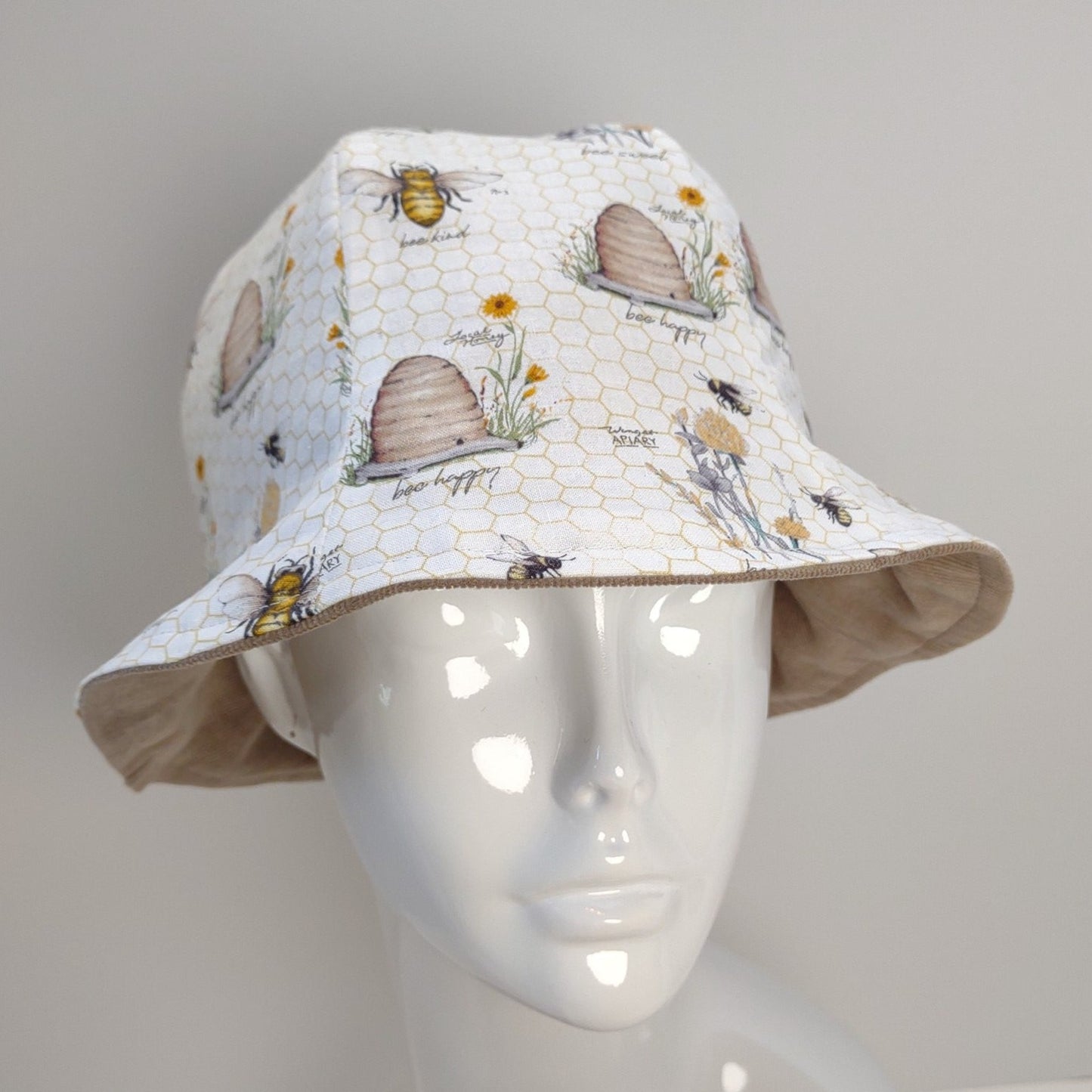 Bee Happy Tulip Hat | Reversible