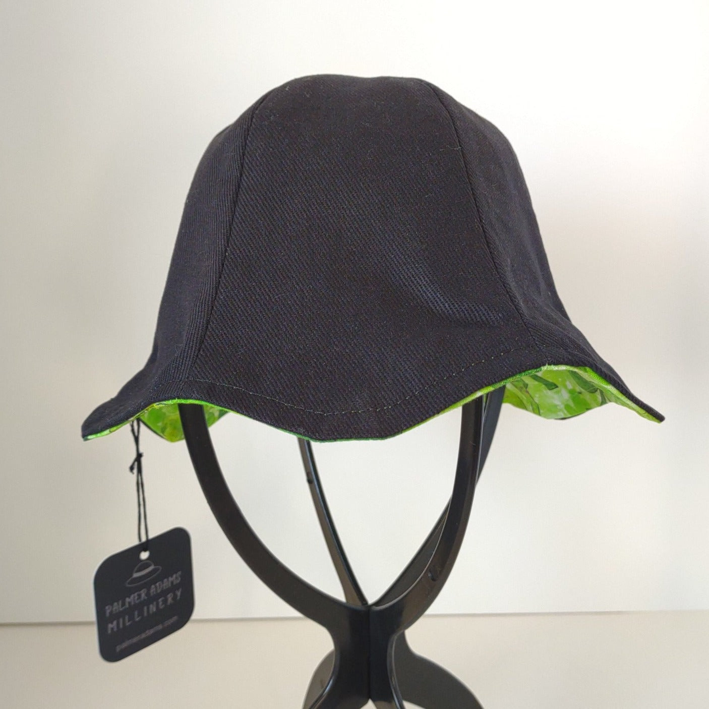 Black Denim Batik Shamrocks Hat | Child 1 1/2 to 3 Yrs