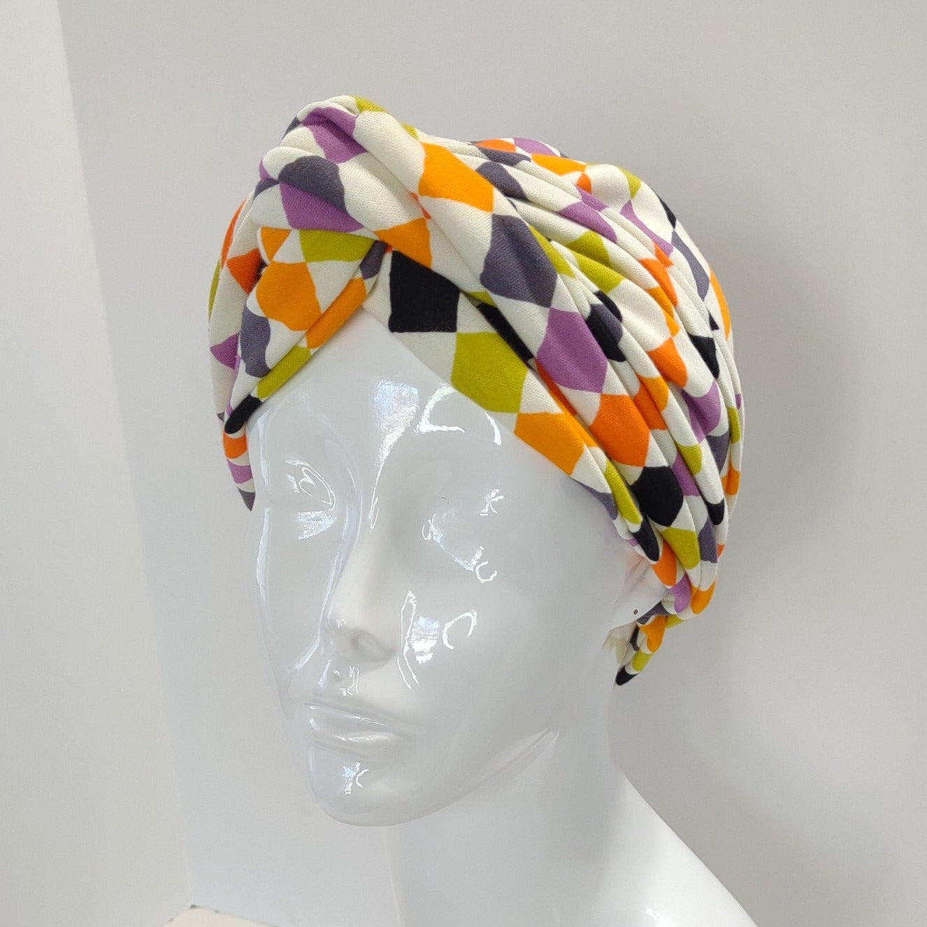 Diamonds Twisted Knit Turban