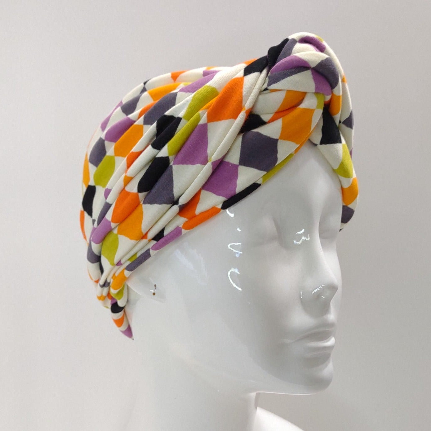 Diamonds Twisted Knit Turban