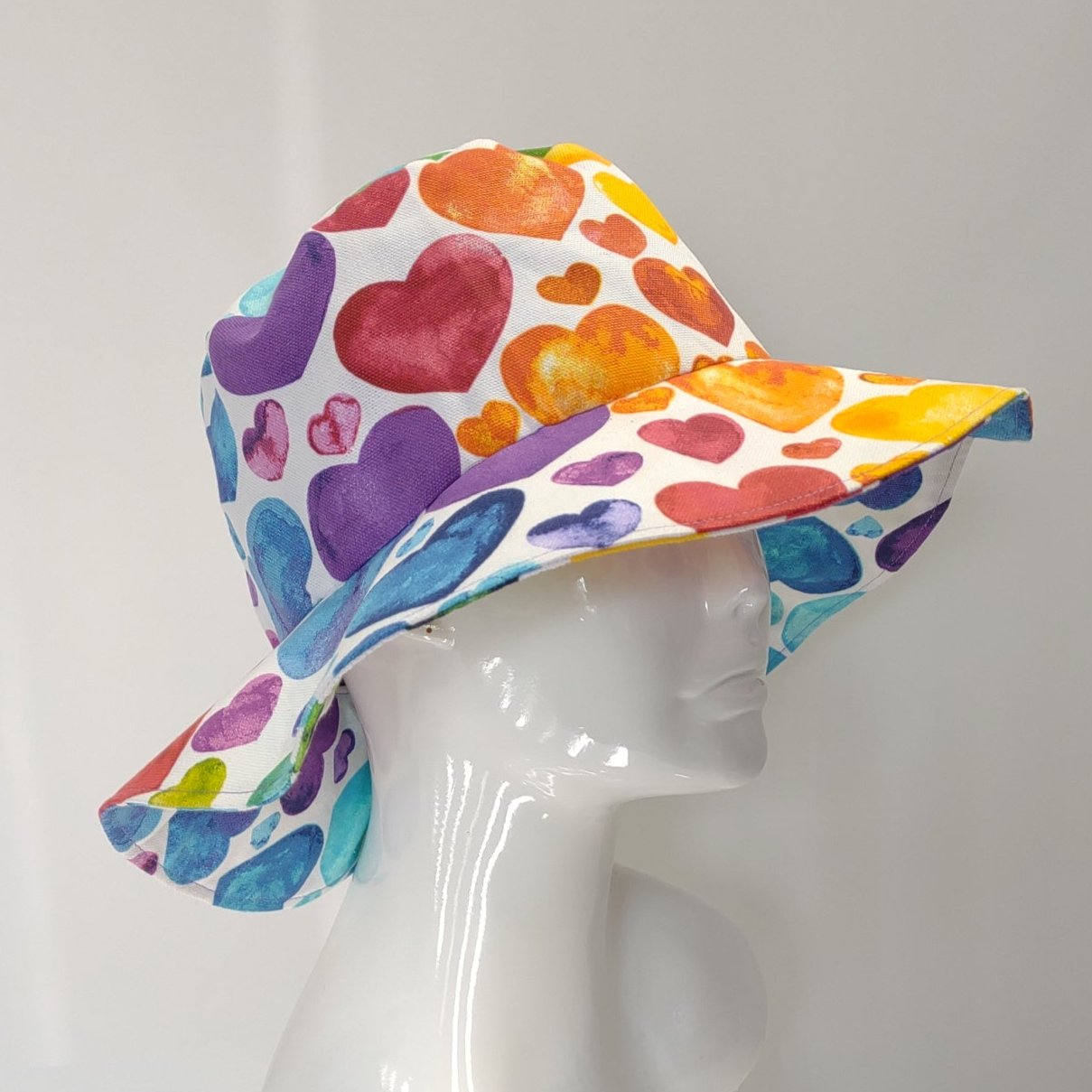 Pride Hearts Brimmed Hat