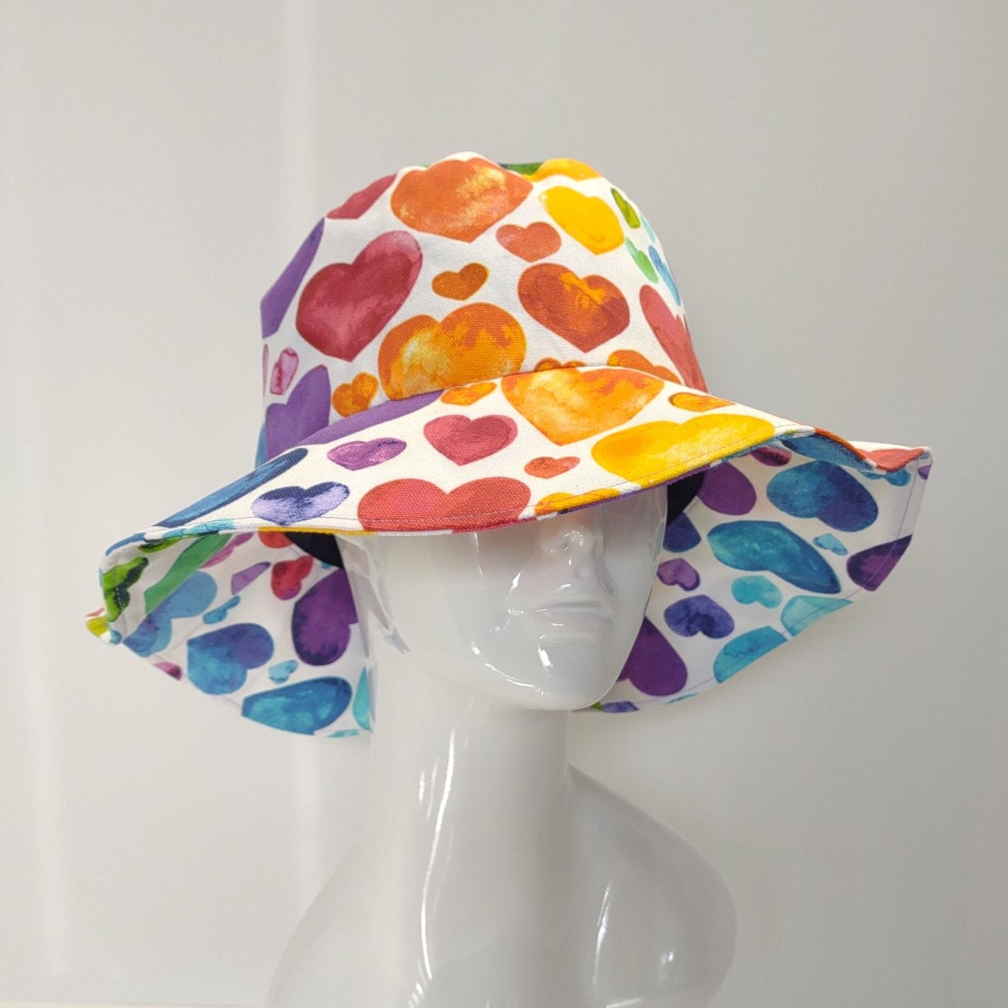 Pride Hearts Brimmed Hat