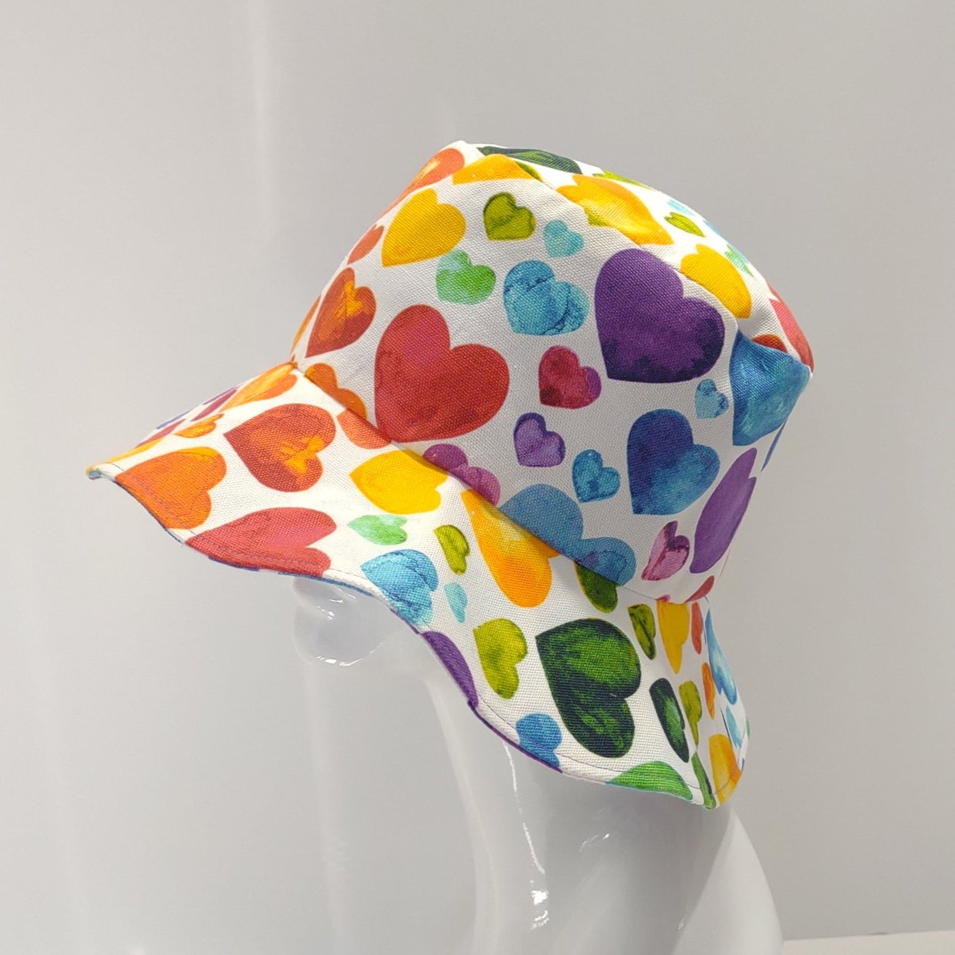 Pride Hearts Brimmed Hat