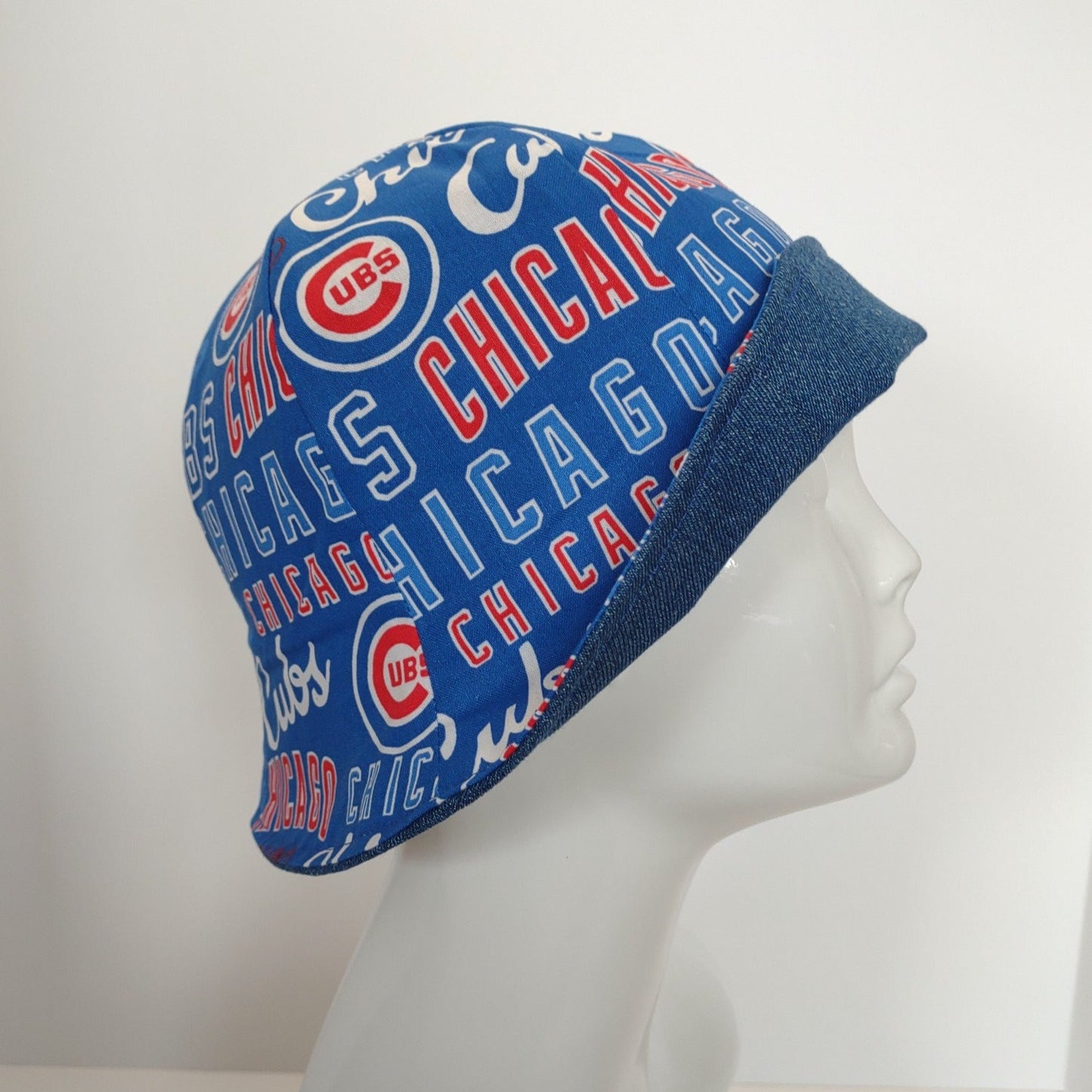 Reversible Chicago Cubs Denim Tulip Hat